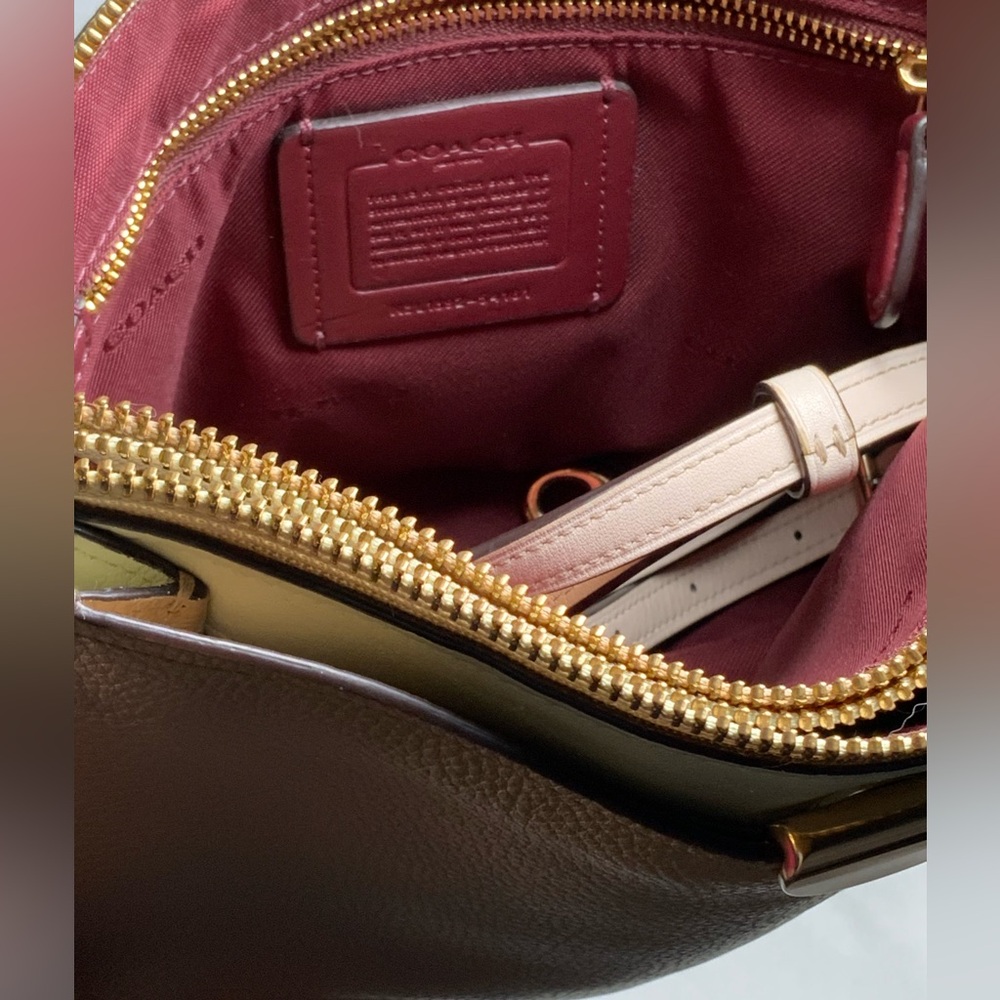 Coach Dreamer Tan and Cream Crossbody Bag - Picture 11 of 12
